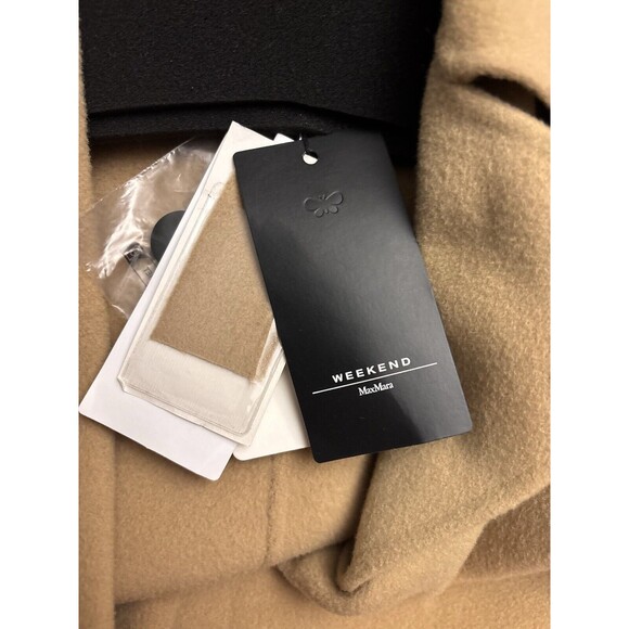 Weekend Max Mara Natale Wool Belted Trench Coat Color Beige US Size 8 New $1225 - Picture 9 of 16